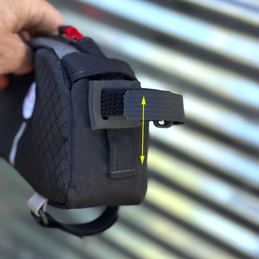 With the version 3.0, the stem strap is vertically adjustable.  