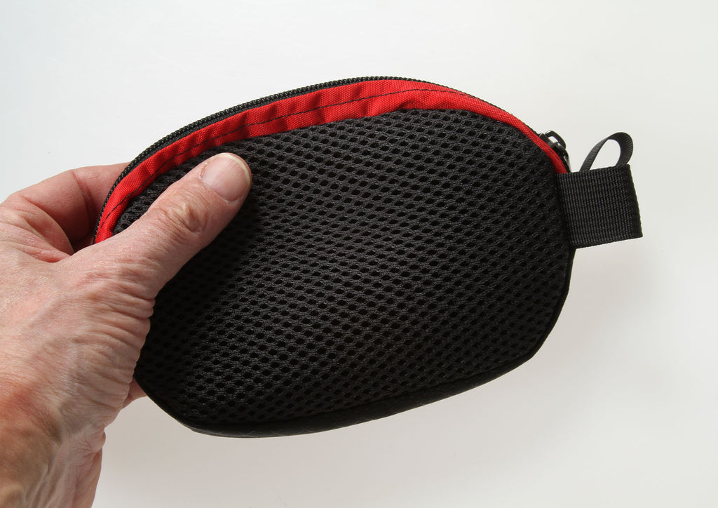 Mesh backing is VERY breathable, preventing sweat built-up against your back.