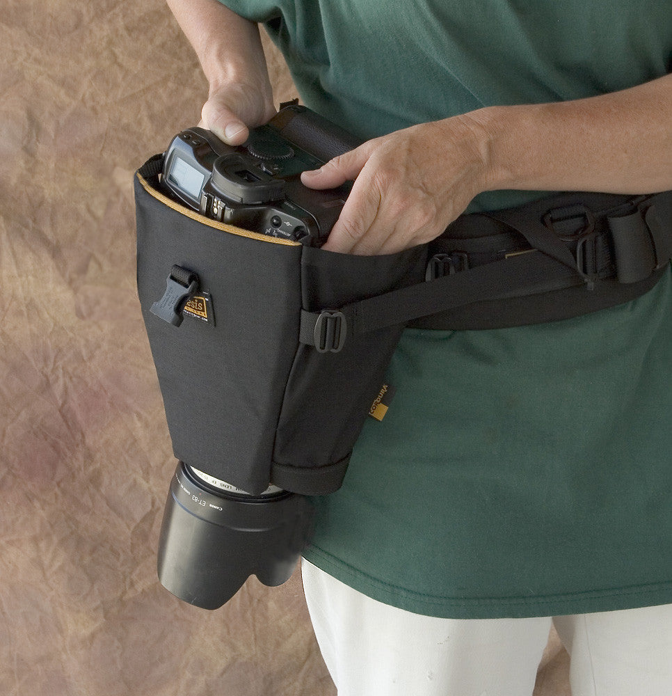C447 with optional Y302 stablizing straps (recommended for heavy body lens combinations).