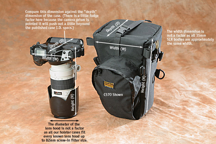 Older holster case showing the H-W-D nomenclature.