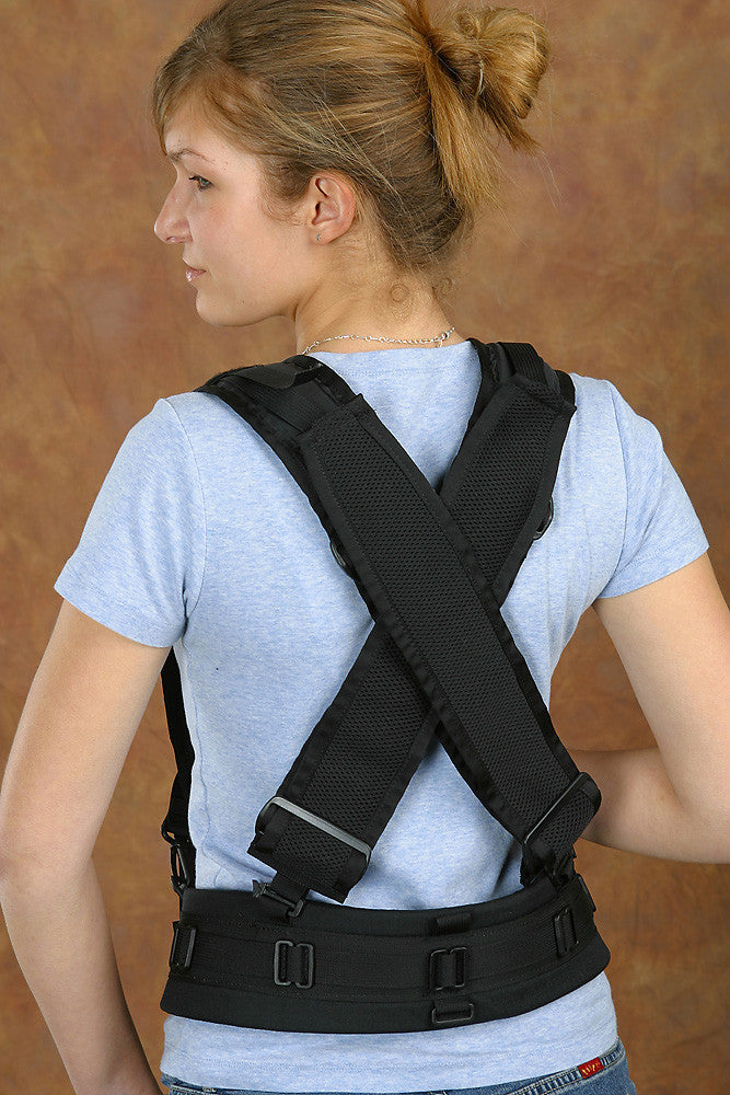 Optional H164 adpater onto H717 for suspender use only, which is NOT recommended when carrying a DSLR on the chest (H163 is better)..