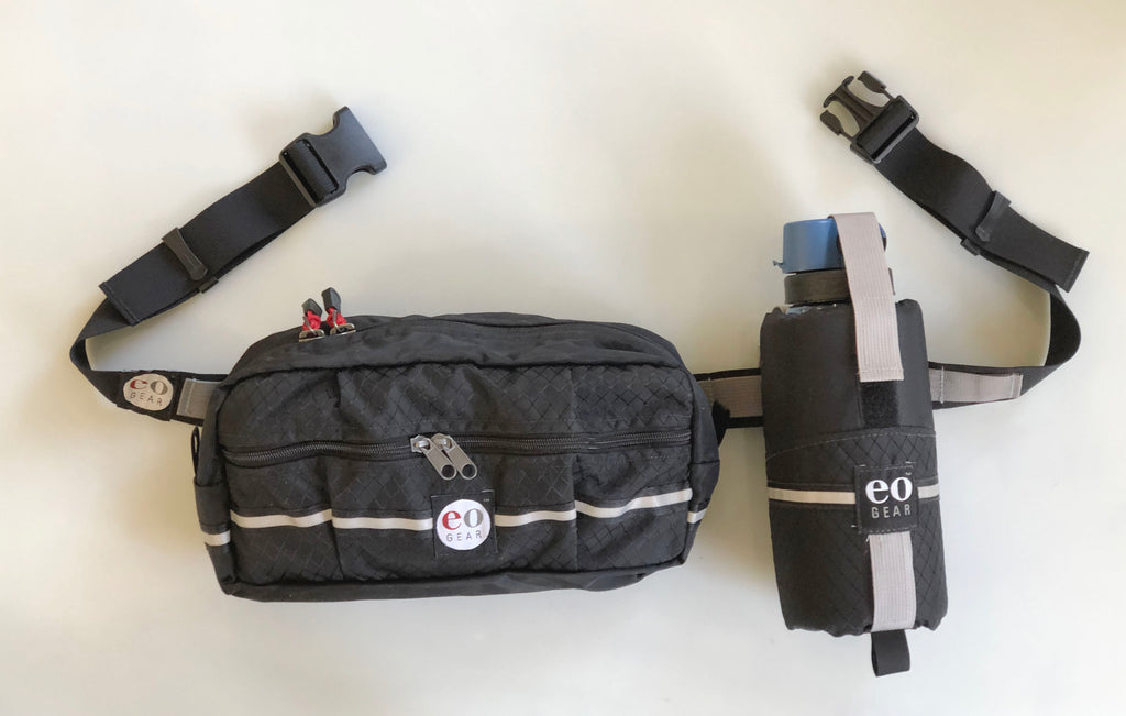 Save $$ by purchasing the entire kit: Junk Drawer Pouch, belt & water bottle pouch (bottle not included).