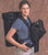 A holster can be carried in front on the chest.