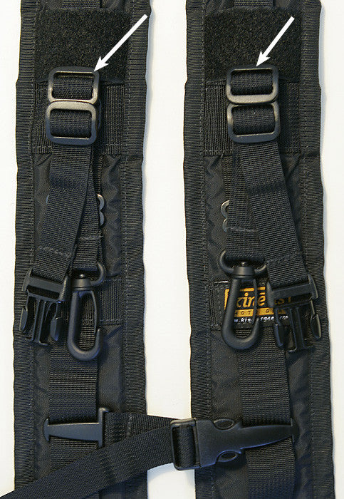 We now include a second set of slider buckles for extra security.