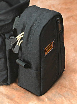 Smaller single-wide pouches (A126 shown) can be piggy-backed to either side of the M550. Appropriate size pouches include A126, F102, F037, F078 or E110.