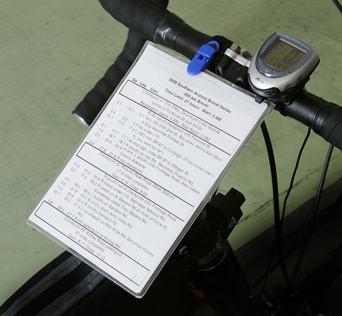 Envelope shown with a CueClip which is NOT included.