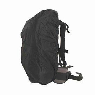 Backpack covers cover the back of the pack, yet are open on one side for access to the shoulder harness & belt.